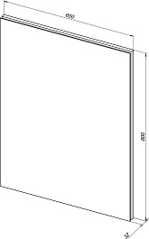 Aquanet Зеркало Гласс 60x80 – фотография-4